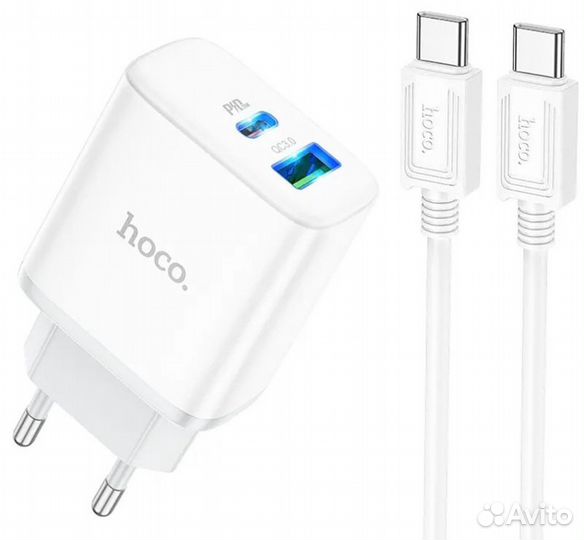 Сетевое зарядное устройство Hoco C105A PD 20W+QC3