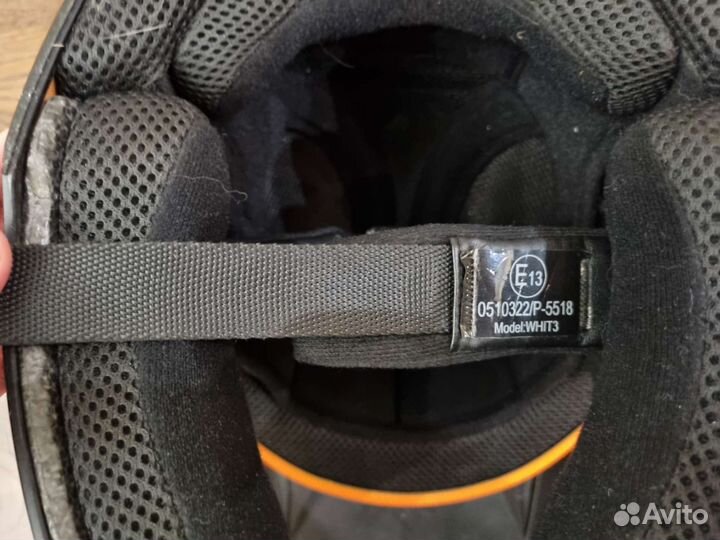 Шлем для мотокросса Shift whit3 оранжевый