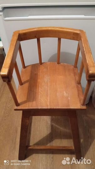Детский стул из натурального дерева