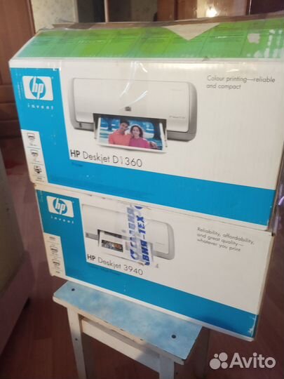 Принтеры HP 3шт. 3940-1шт. 1360-2шт.(в коробках)