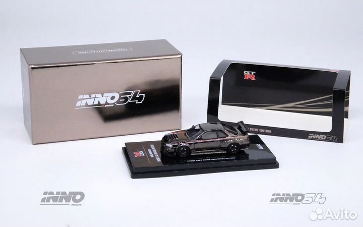 Inno64 Nissan Skyline R34 Chrome Collection 1:64