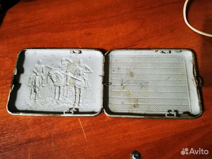 Портсигар СССР 3 богатыря