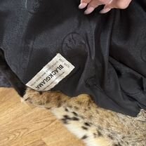 Шуба норковая black Lama + рысь