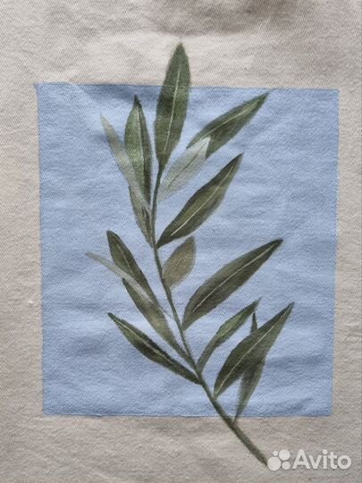 Сумка шоппер, ручная роспись на заказ