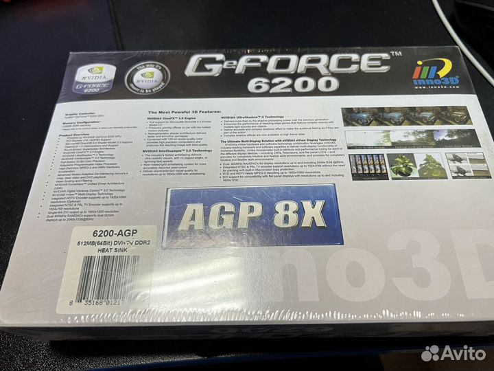 Inno3D GeForce 6200 AGP 512mb dvi new