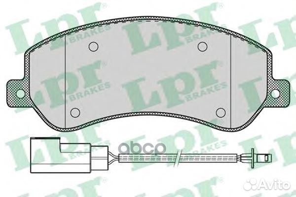 Колодки тормозные дисковые 05P1260 Lpr