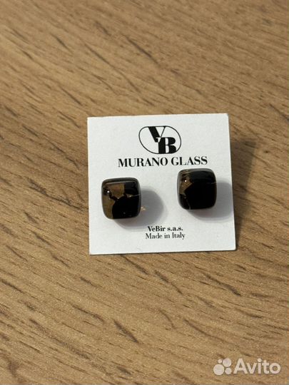 Сережки из муранского стекла