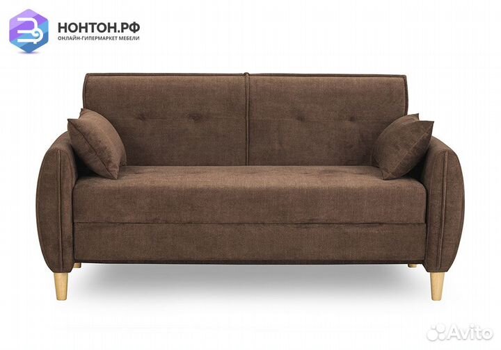 Диван еврокнижка Анита коричневый