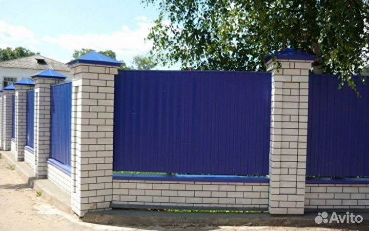 Забор из профнастила за 1 день качественно