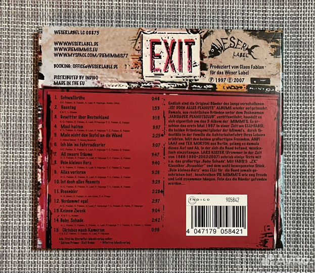 Die Mimmis-Rocken Den Peanutsclub CD Germany