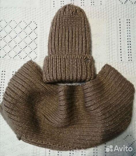 Зимняя шапка и объёмный снуд