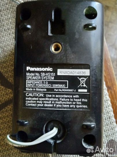 Акустические колонки от дк Panasonik