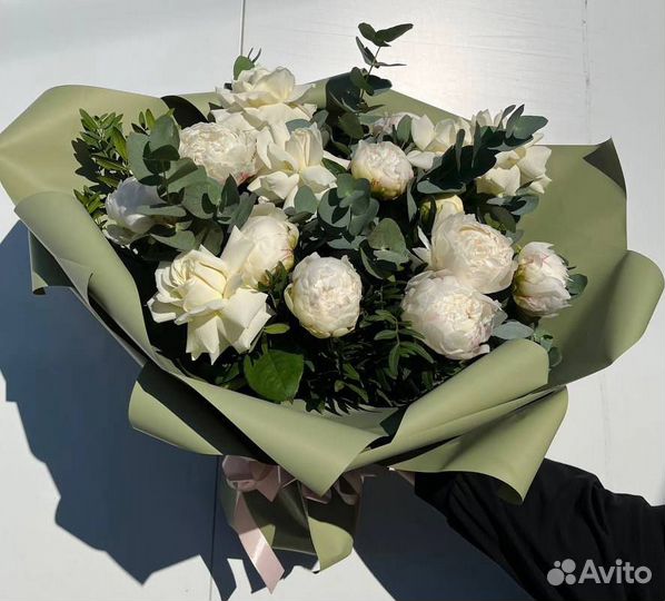 Пионы букет