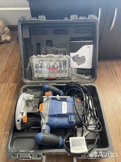 Фрезер dexter + набор кромочных фрез bosch