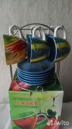 Чайный сервиз с подставкой/держателем