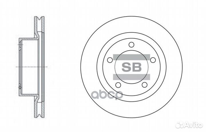 SD4017 диск тормозной передний с покрытием Toy