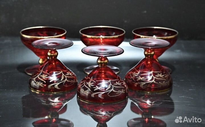 Набор для пунша/ сахарница/ 6 рюмок (под заказ)