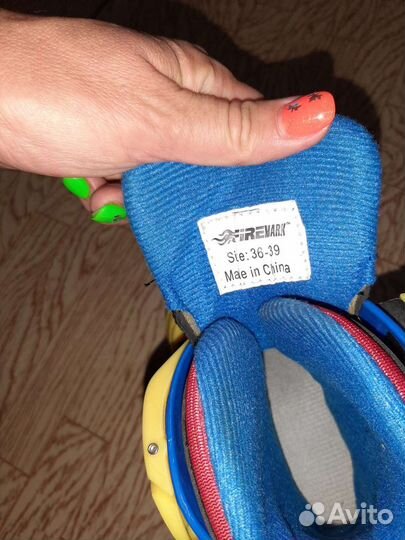 Роликовые коньки раздвижные 36-39