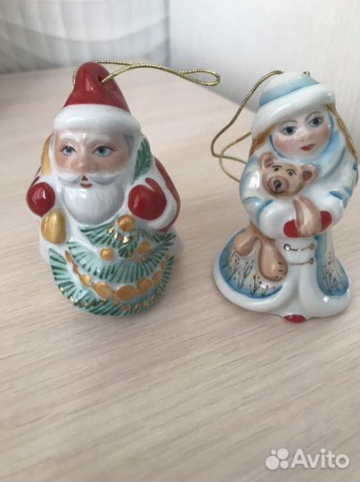 Елочные игрушки фарфор