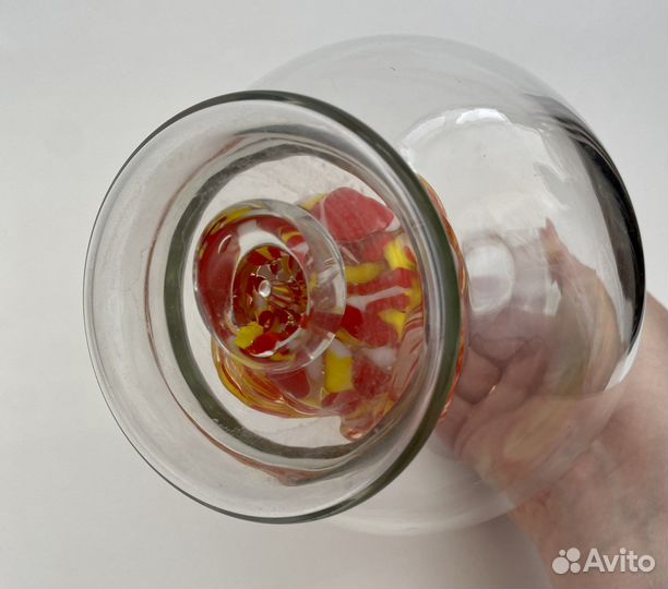 Стеклянный графин с петухом внутри, СССР