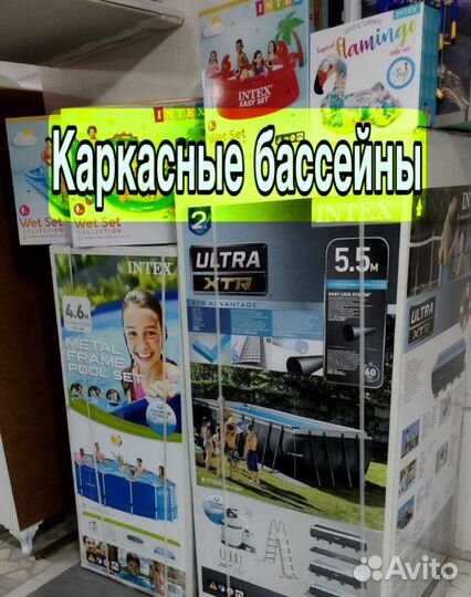 Каркасный бассейн intex