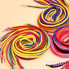 Шнурки круглые, 70 см, ассорти, 20 шт/упак