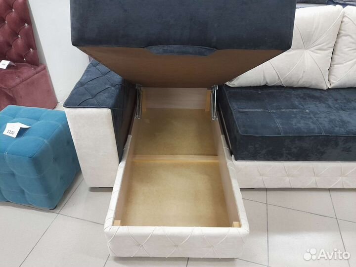 Угловой диван, с оттоманкой, новый, в рассрочку
