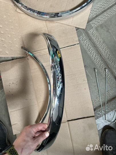 Крылья для дорожного велосипеда хром комплект