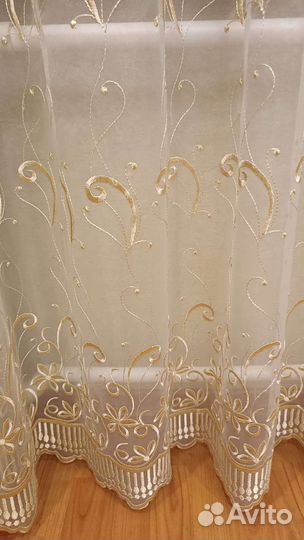 Шторы с ламбрекеном + тюль