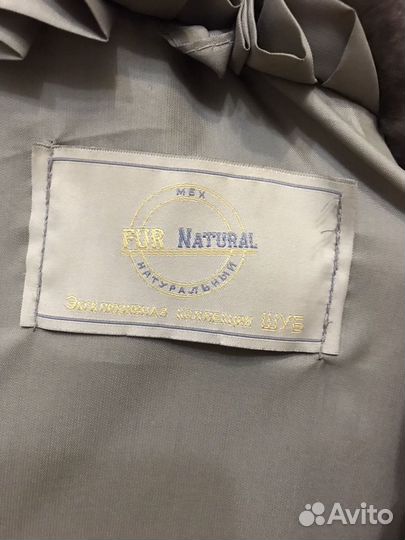 Шуба мутоновая с норковым воротником 62 р