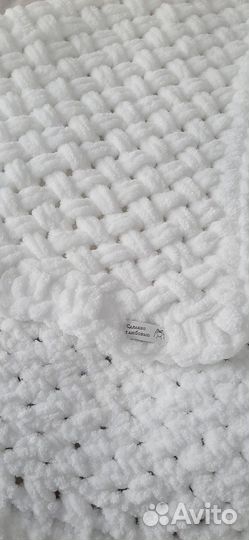 Вязаный плед детский