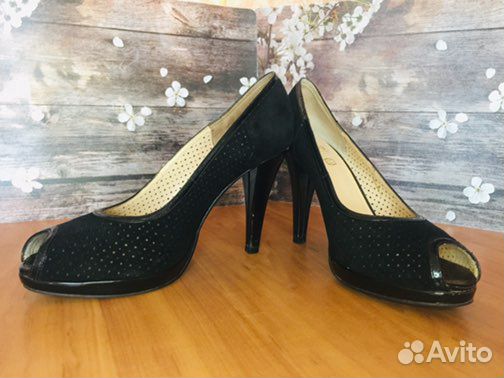 Туфли женские замшевые