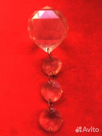 Подвески от люстры с граненными шариками