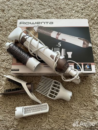Фен щетка rowenta premium care hot air brush set