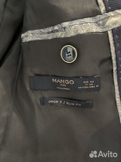 Мужской пиджак Mango man 50 размер