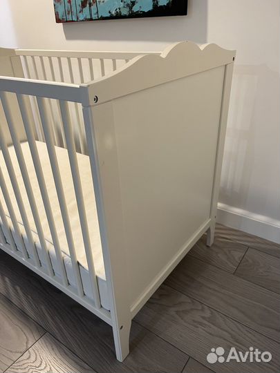 Детская кроватка IKEA + матрас vyssa