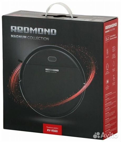 Робот-пылесос redmond RV-R560, Чёрный