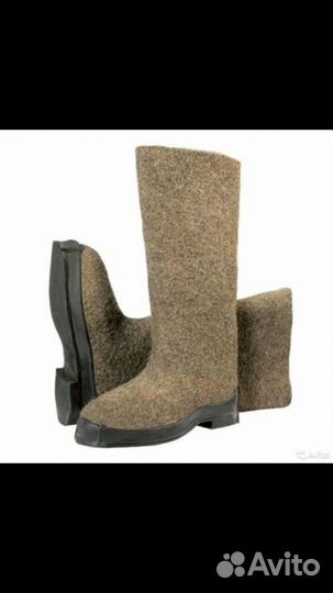 Валенки на резиновой подошве