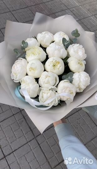 Пионы, букеты из пионов