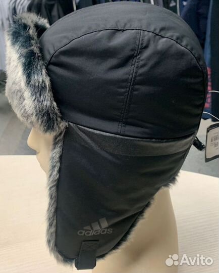 Мужская шапка ушанка adidas