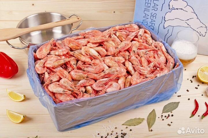 Креветки северные 70-90 шт в килограмме