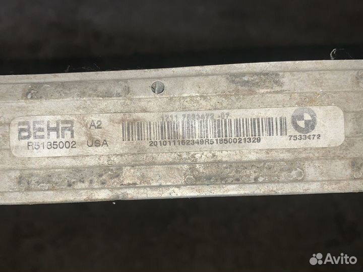 Радиатор охлаждения на bmw х5 е70