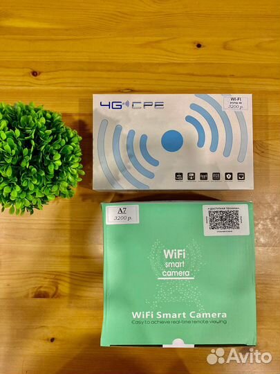 Комплект видеонаблюдения wifi камера и 4G роутер