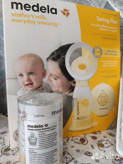 Молокоотсос medela swing flex электрический