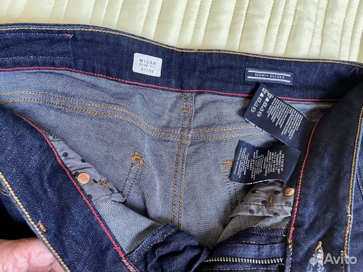 Tommy hilfiger джинсы оригинал р.27/34 slim fit
