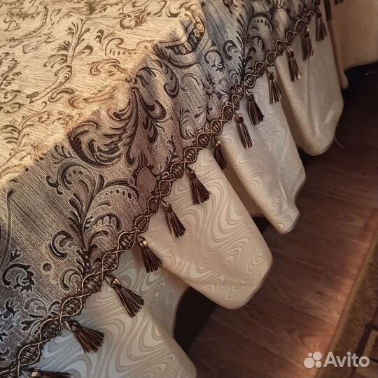 Покрывало, подушки, шторы