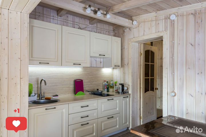 Модульная баня как дом 35м2 в стиле шале тёплая