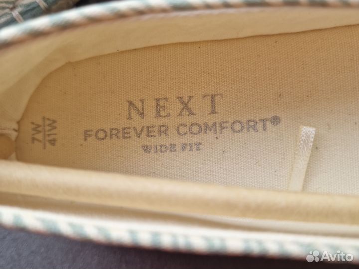 Эспадрильи Next Увеличенной полноты 41 и 42