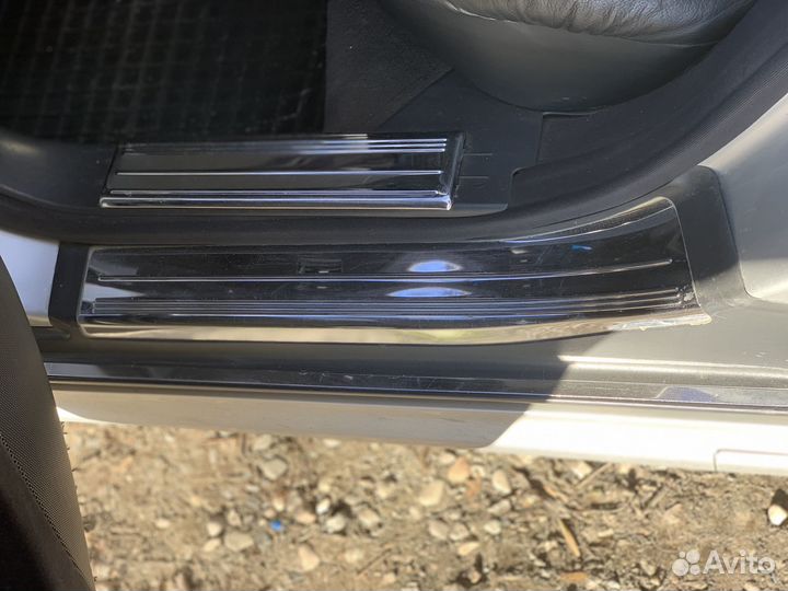 Хромированные накладки на пороги mercedes w220