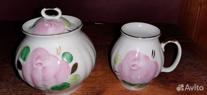 Сахарница молочник Агашки Дулево